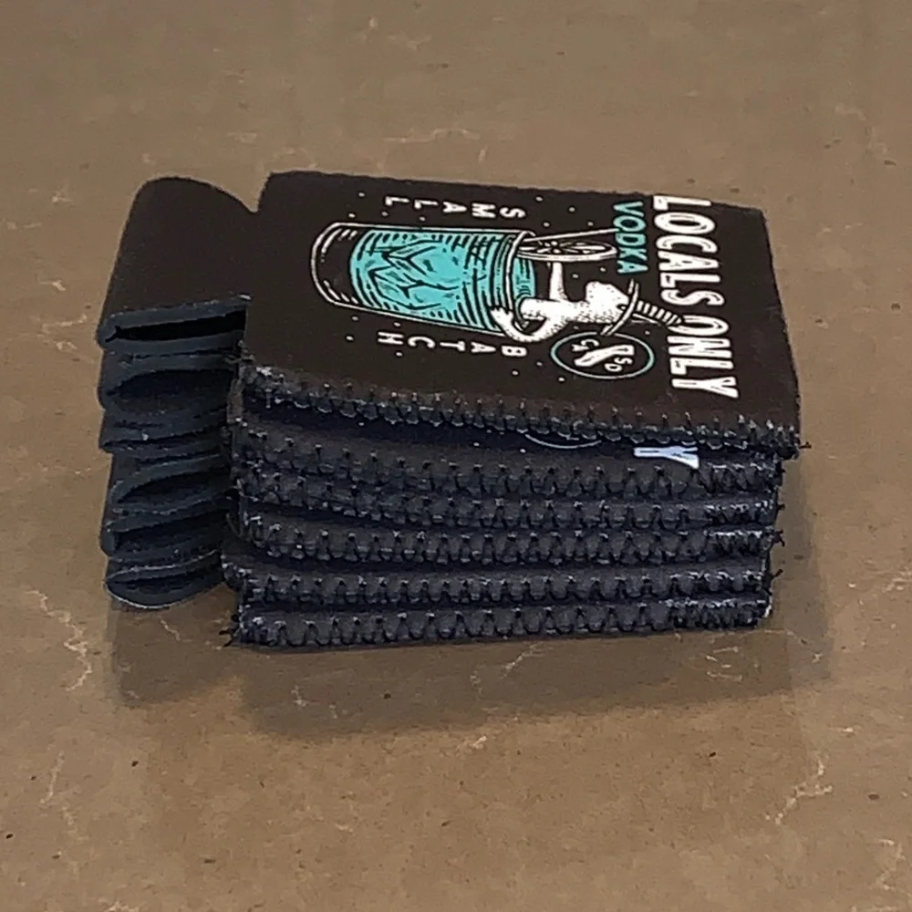 Final $ Lot of 6 NWOT Locals Only Vodka 4” Koozies